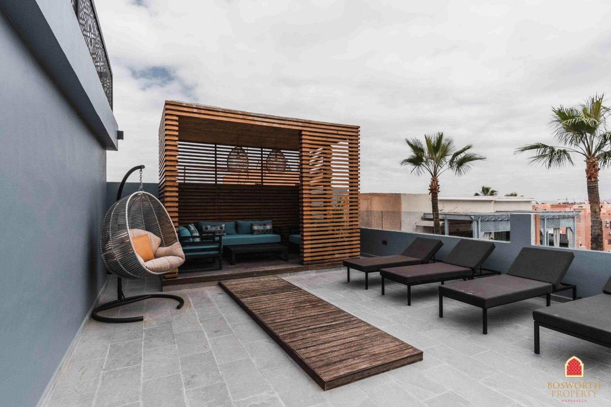 Rooftop Pool, Bright & Cozy Apartment In City Center Марракеш Экстерьер фото
